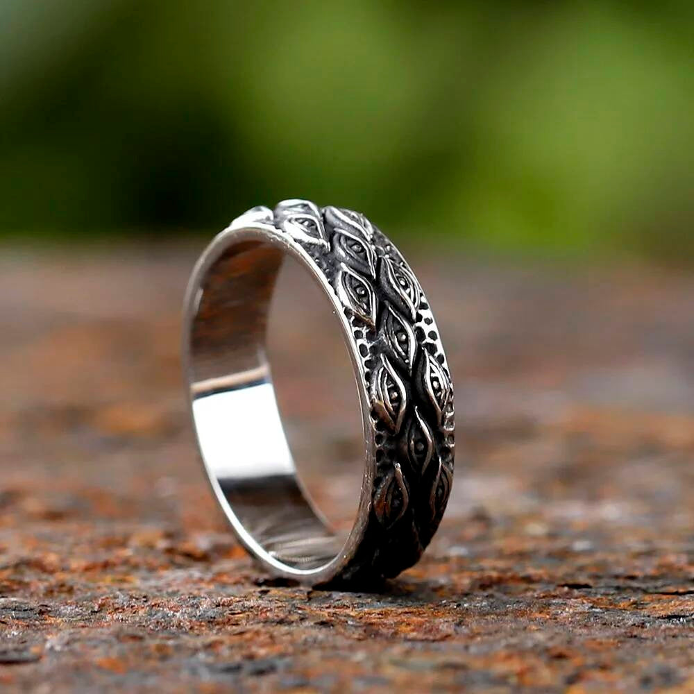 All-Seeing Eye Ring – Gothic Stainless Steel Protective Amulet Jewelry