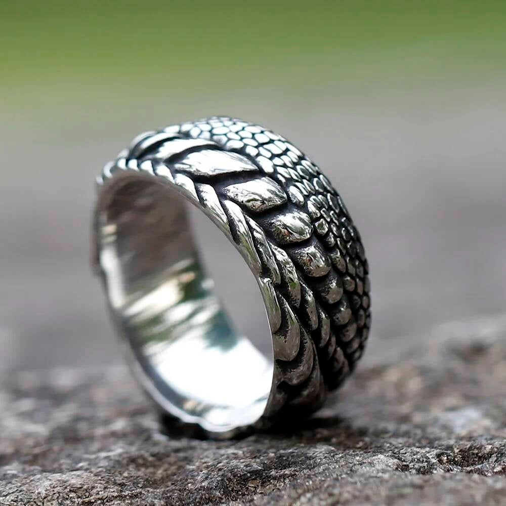 Crocodile Eyes Statement Ring – 316L Stainless Steel Unisex Animal Jewelry