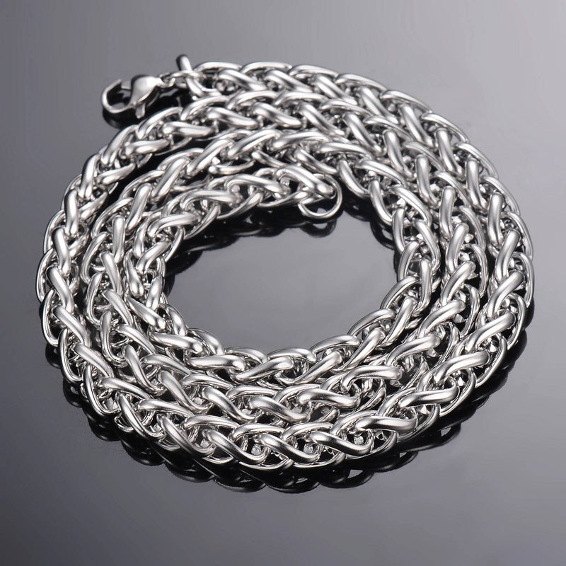 1 piece Width 2.5mm/3mm/4mm/5mm/6mm Keel Link For Men Women Stainless Steel Chain Necklace