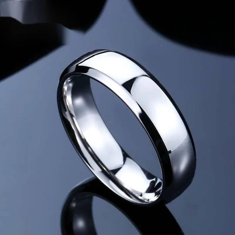High-Polished Statement Ring - Stainless Steel Cool Sizable Men's Jewelry