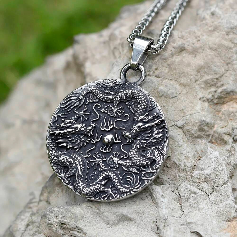 Dragon and Lion Pendant – Fierce, Majestic, and Powerful