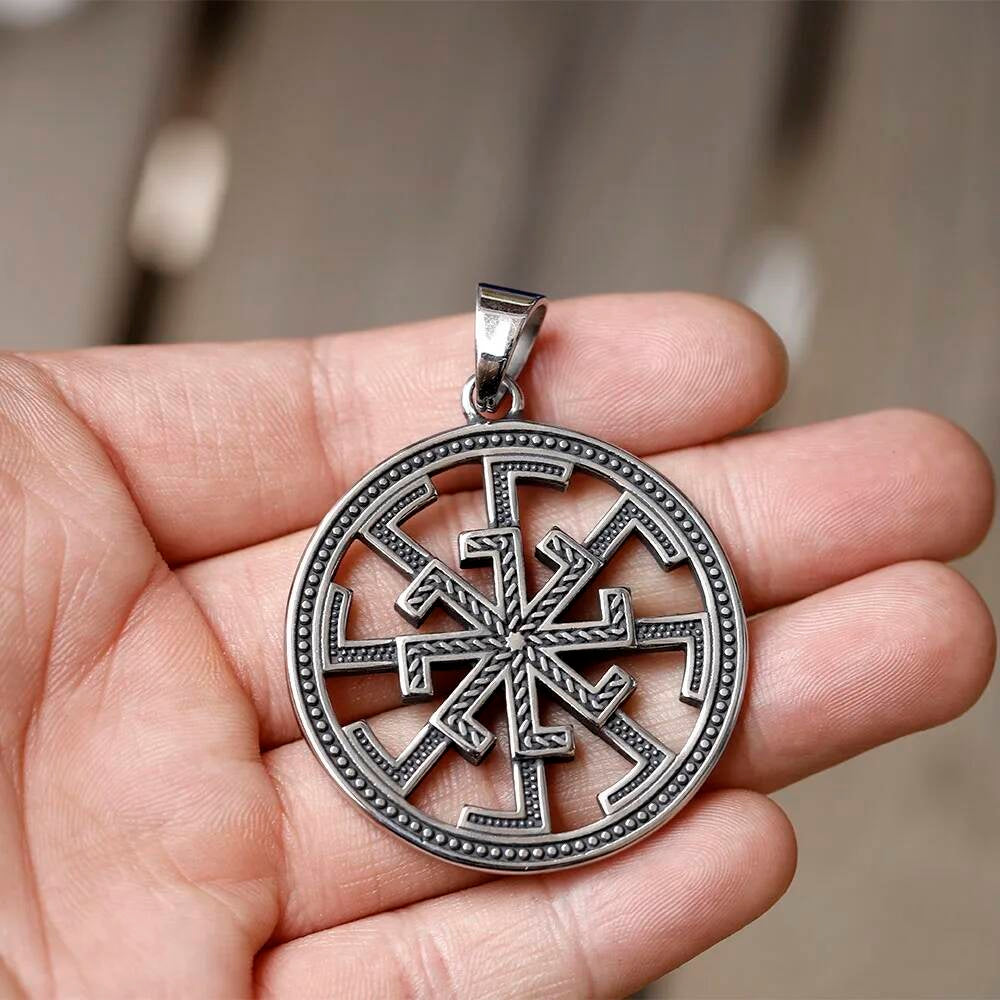 316L Stainless Steel Viking Lion Head Pendant Necklace for Men Women Nordic Mythology Jewelry Gift