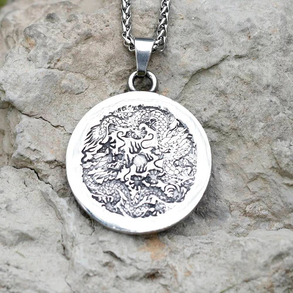 Dragon and Lion Pendant – Fierce, Majestic, and Powerful