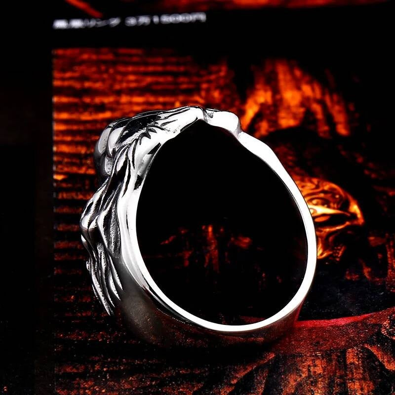 Lion Head Ring – Gothic Punk Stainless Steel Fierce Animal King Jewelry