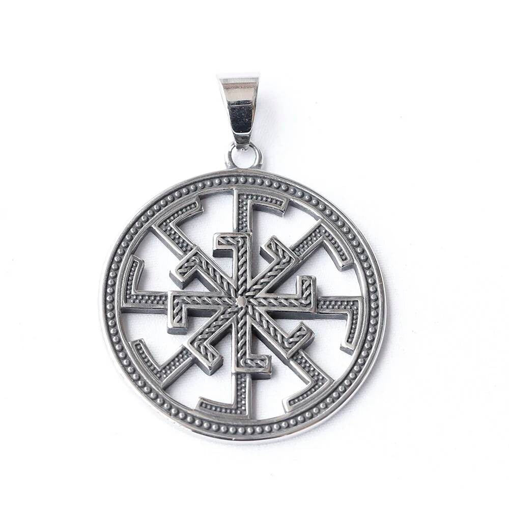 316L Stainless Steel Viking Lion Head Pendant Necklace for Men Women Nordic Mythology Jewelry Gift
