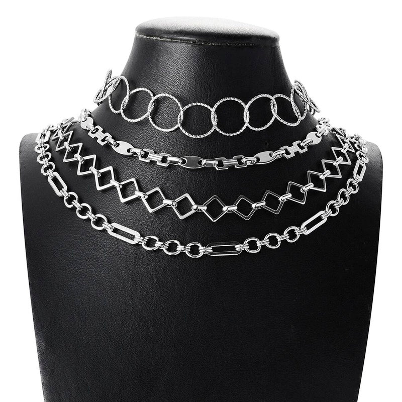 1 piece Punk Large Stainless Steel Handmade Link Chain Bracelet Necklace For Women Men Jewelry Gift Not allergic