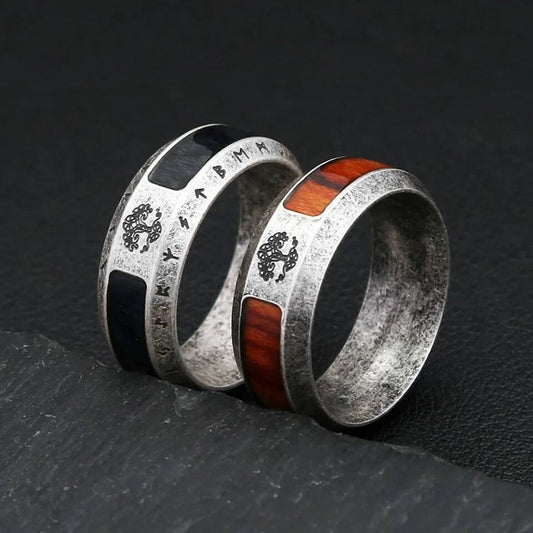 Nordic Tree of Life Ring – 316L Stainless Steel Unisex Viking Amulet