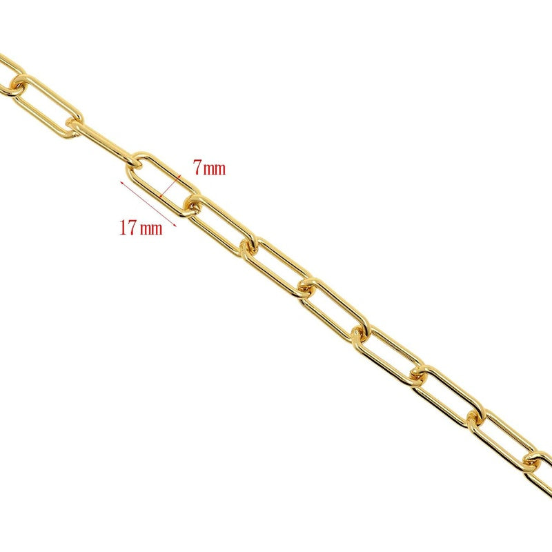 Width 7mm Stainless Steel Big Rolo Link Chain Neckalce Punk Chokers For Women length 21cm-100cm