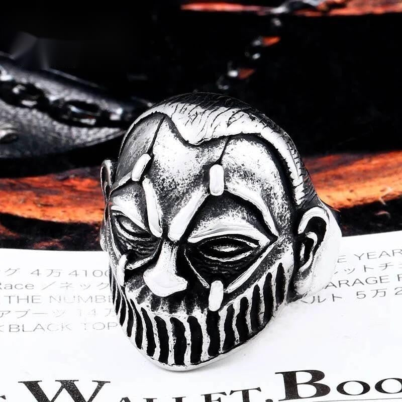 "Do Not Close Your Eyes" Ring - Gothic Eye Symbol Stainless Steel Jewelry