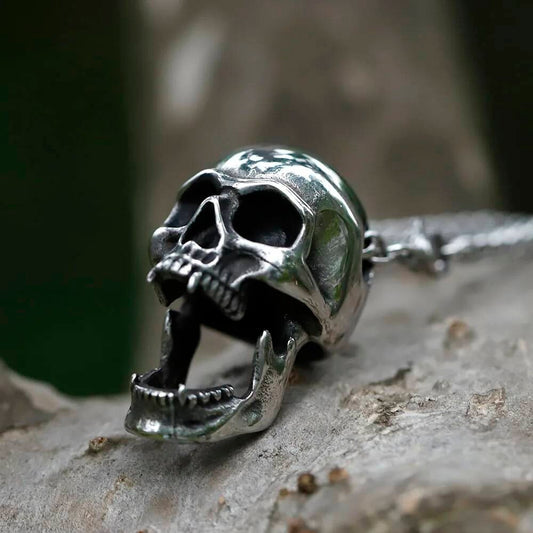 Open Skull Pendant – A Fierce Symbol of Power and Rebellion
