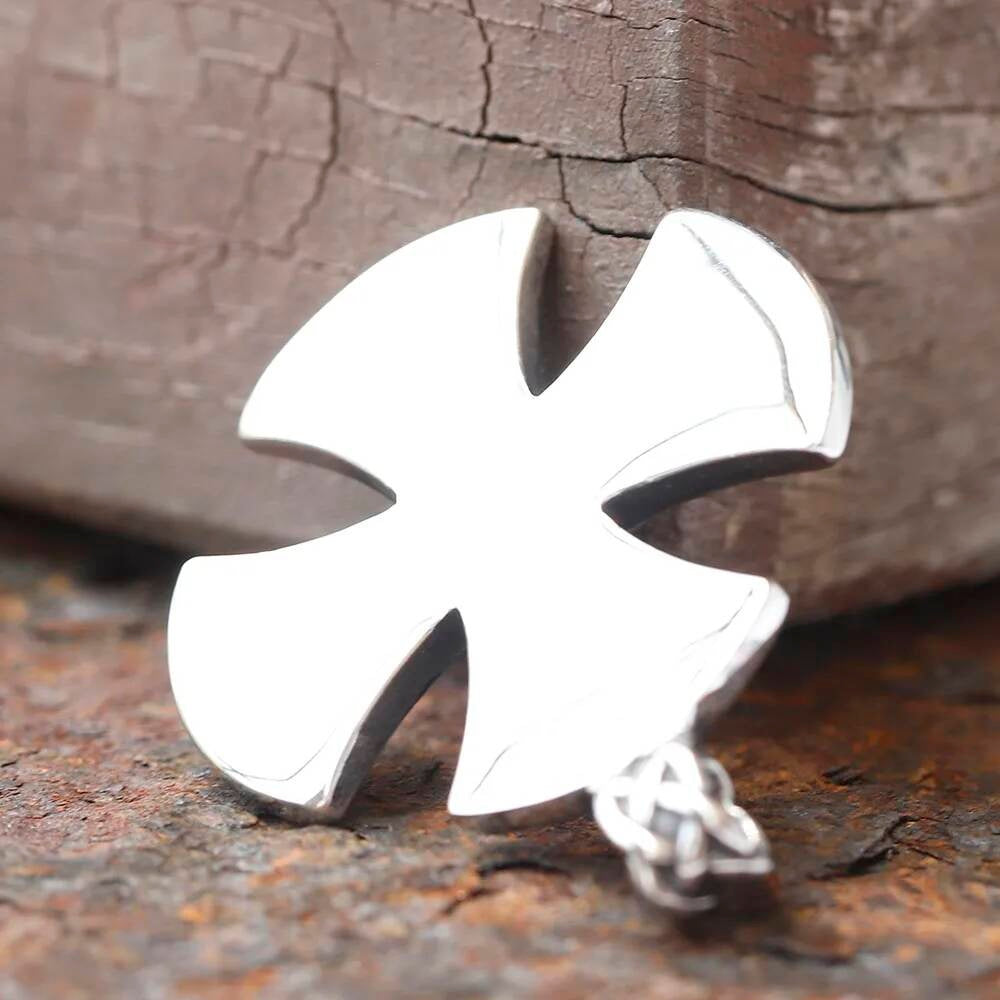 Celtic Cross Pendant Necklace – Stainless Steel Norse Knot Jewelry