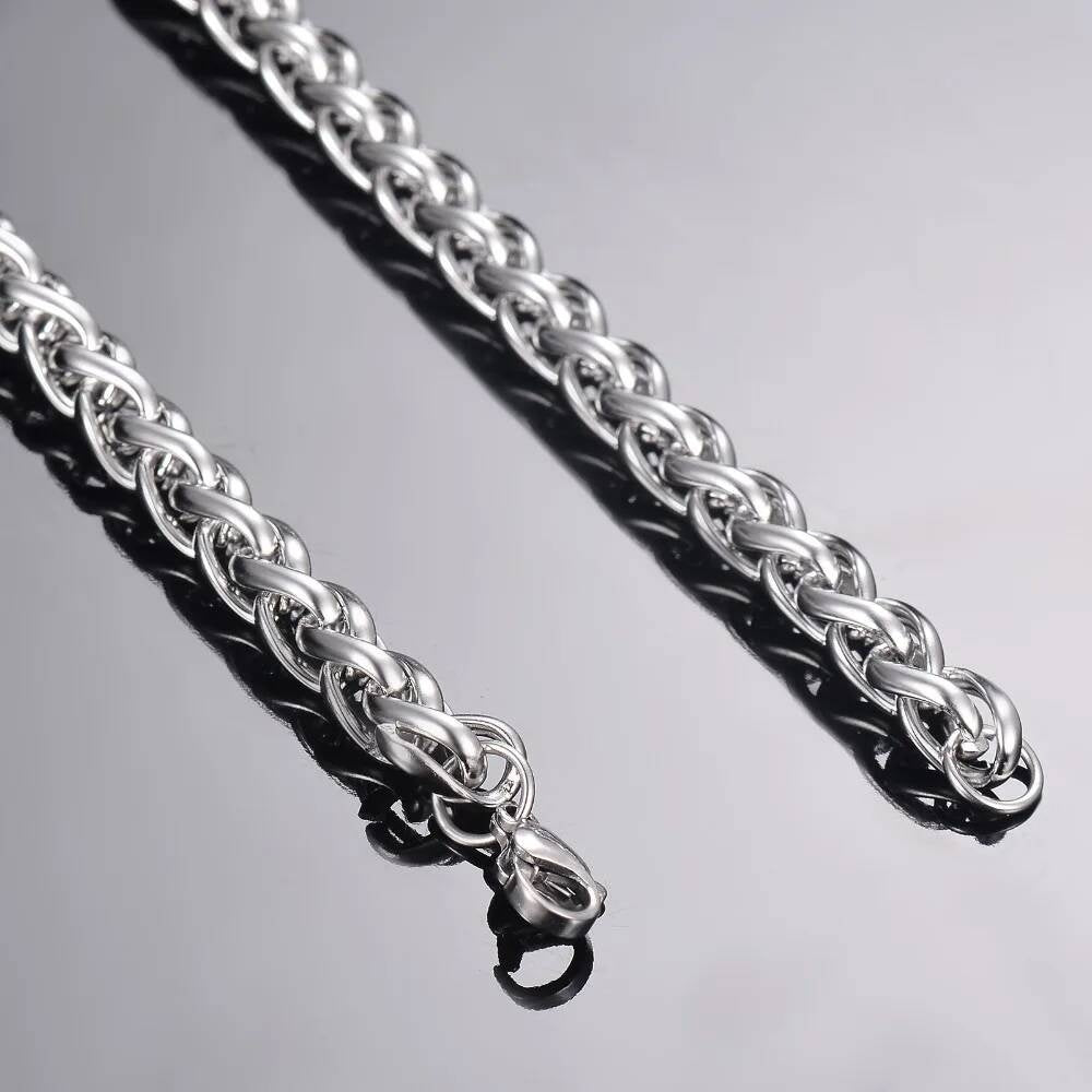 1 piece Width 2.5mm/3mm/4mm/5mm/6mm Keel Link For Men Women Stainless Steel Chain Necklace