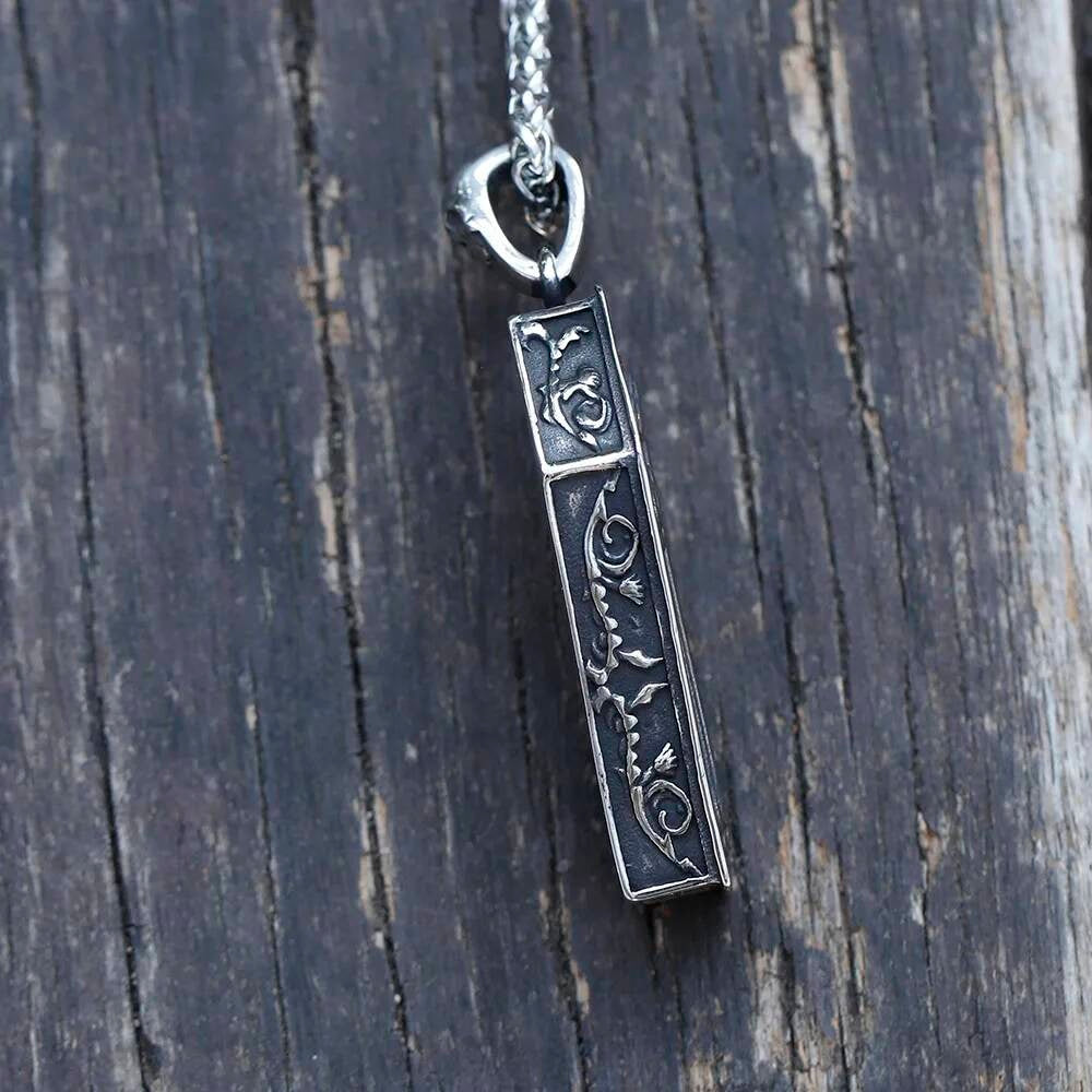 Coffin Skeleton Pendant – Gothic Stainless Steel Necklace