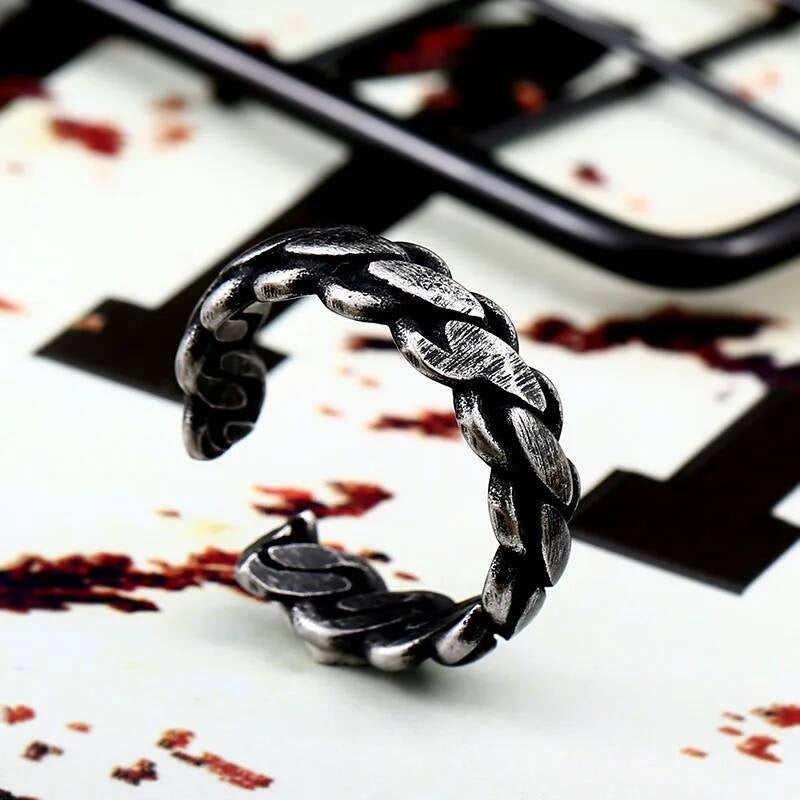 Retro Adjustable Punk Ring – 316L Stainless Steel Unisex Statement Band
