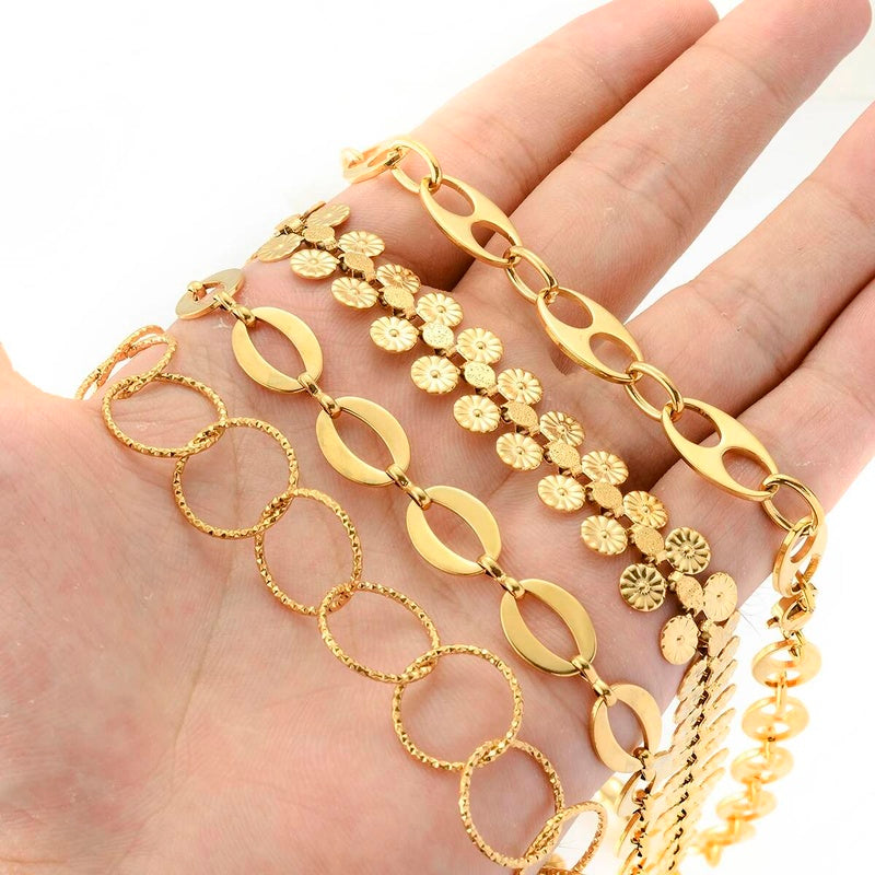 1 piece Stainless Steel Bracelet Necklace For Women Men Gift Huge Handmade Link Chain Jewelry Not allergic