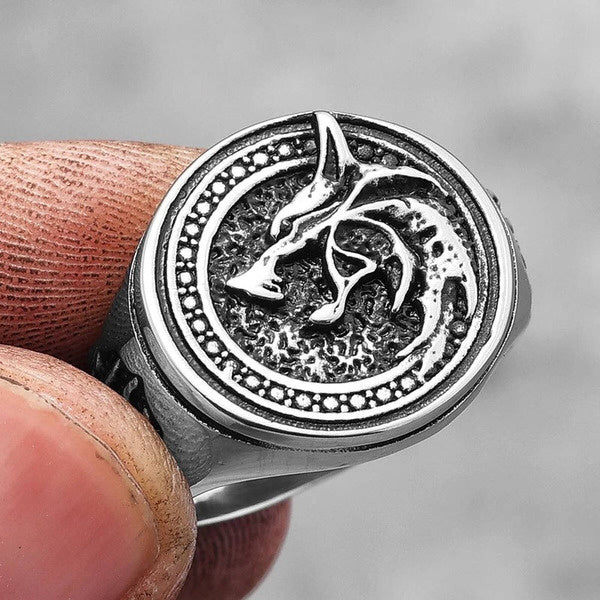 Viking Wolf Paw Ring 316L Stainless Steel Punk Jewelry for Men
