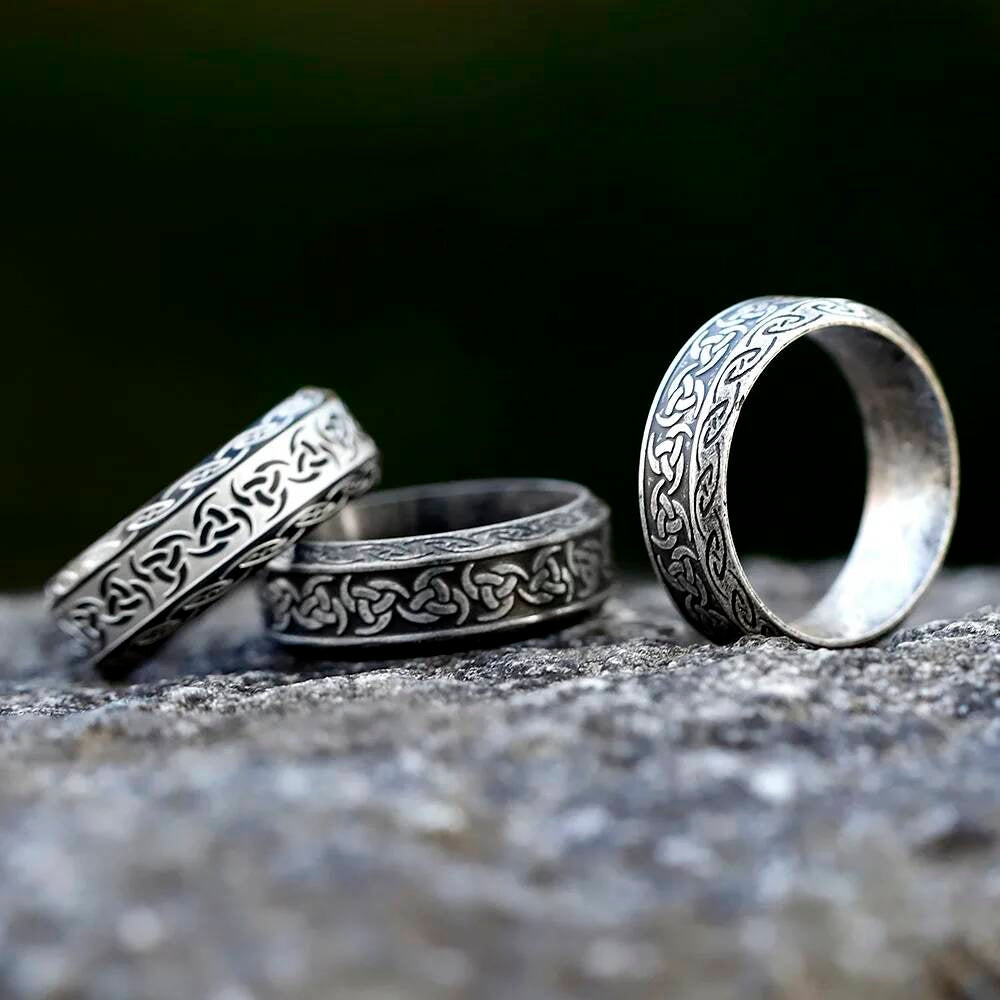 Viking Rune Skull Amulet Ring – 316L Stainless Steel Youth Gothic Jewelry