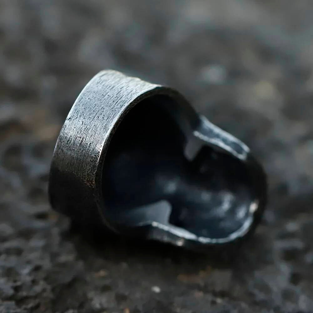 Spider Skull Ring - Heavy Stainless Steel Gothic Demon Punk Jewelry
