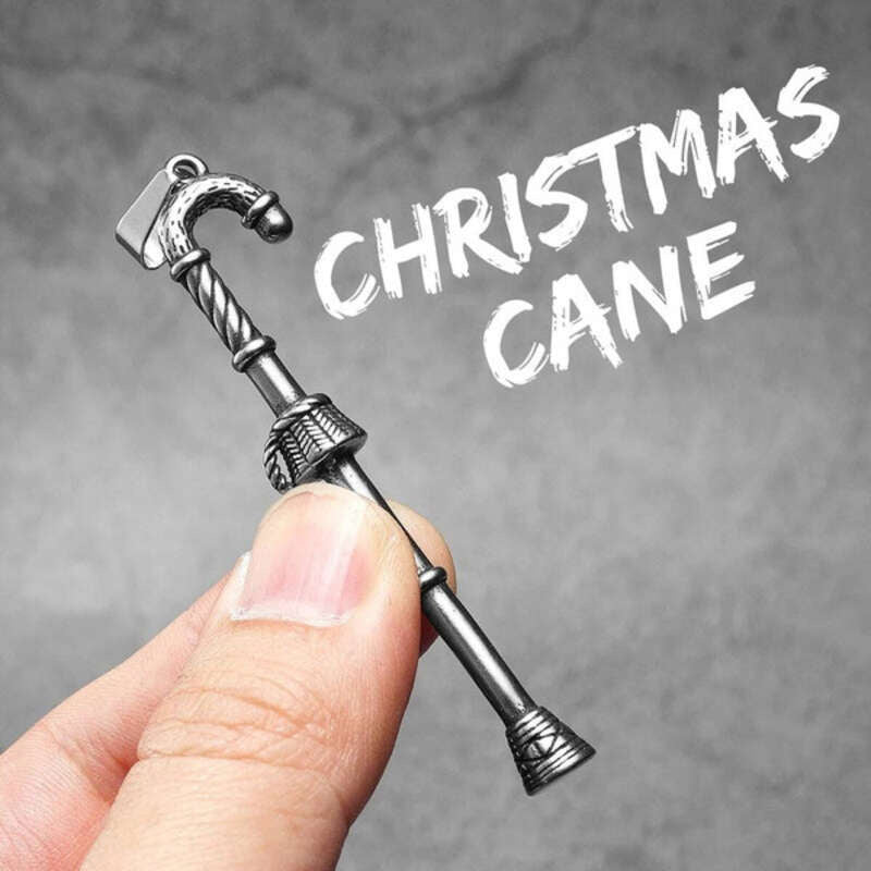 316L Stainless Steel Santa Claus Head Pendant Necklace N1639-Only Pendant