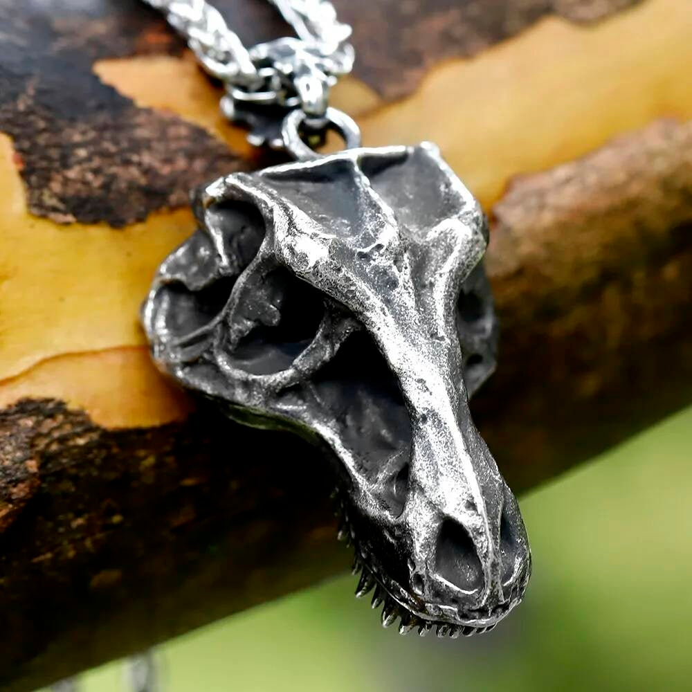 Animal Skull Pendant – 316L Stainless Steel Viking Gothic Biker Necklace