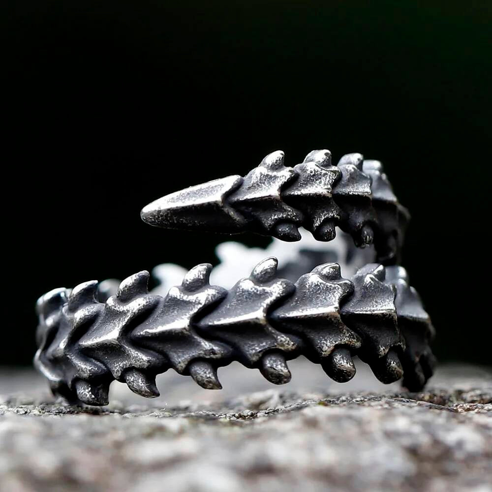 Vintage Gothic Motorcycle Skull Ring – 316L Stainless Steel Teens’ Statement Gift