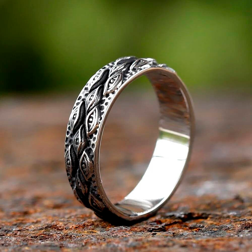 All-Seeing Eye Ring – Gothic Stainless Steel Protective Amulet Jewelry As Shown