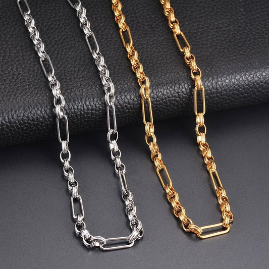 1 piece Stainless Steel Handmade 5:1 Chunky Circle Heavy Thick O Ring Chain for Men Women Jewelry Making Supplies