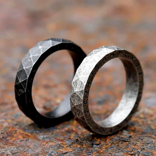 Viking Rune Band – 316L Stainless Steel Unisex Amulet Ring for Wedding & Fashion