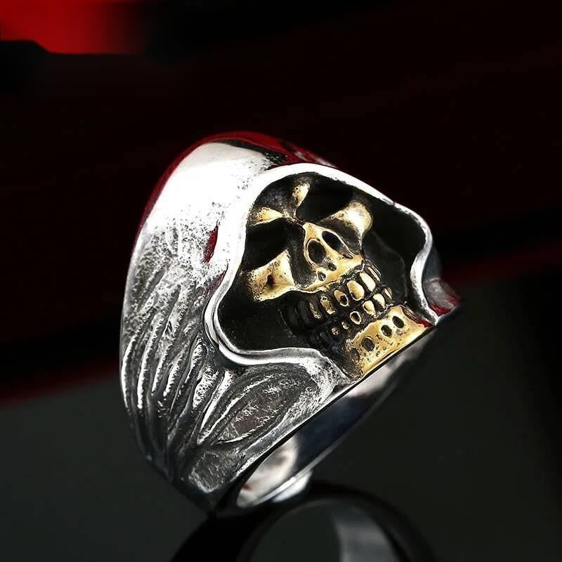 The Death Skull Ring – Vintage 316L Stainless Steel Statement Band