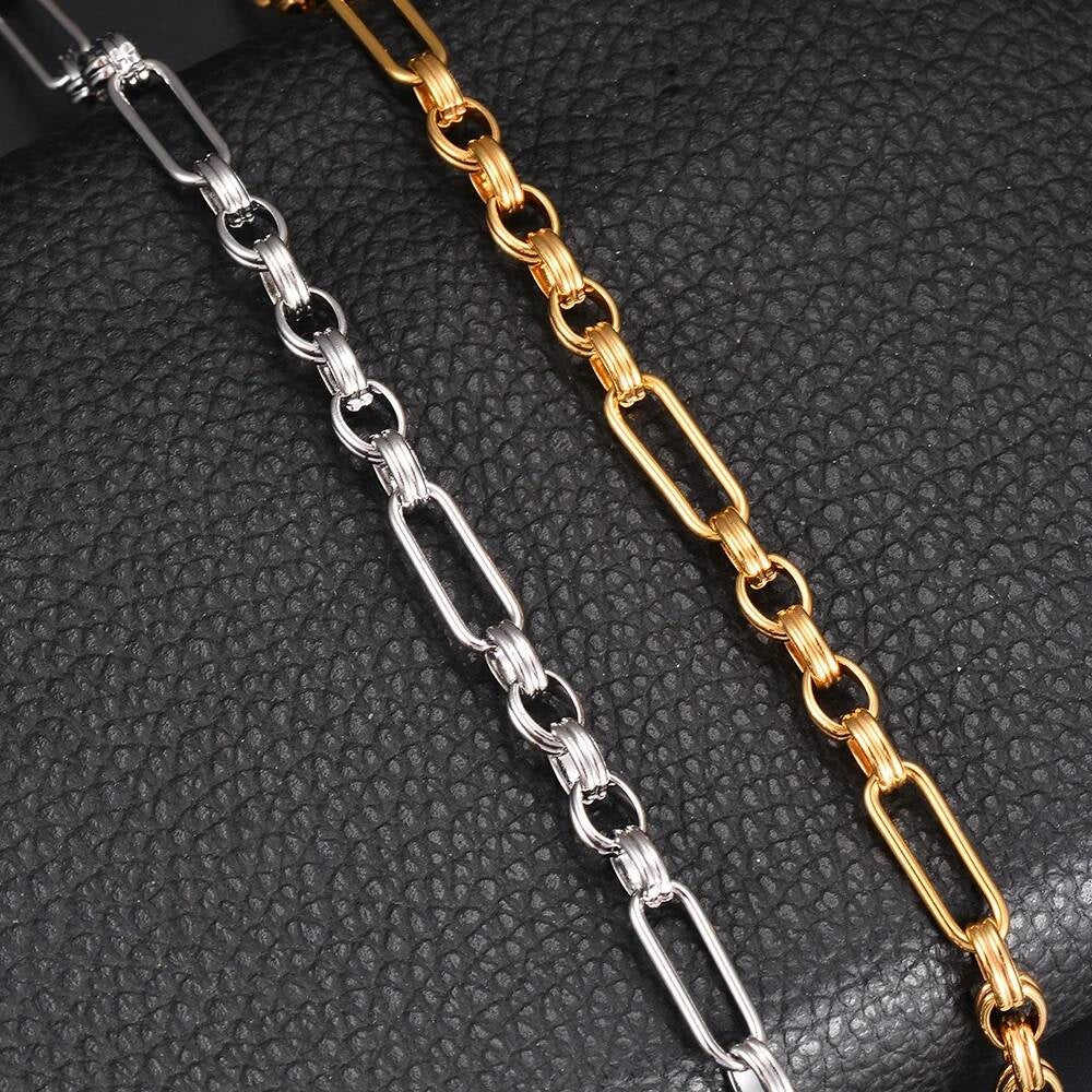 1 piece Stainless Steel Handmade 5:1 Chunky Circle Heavy Thick O Ring Chain for Men Women Jewelry Making Supplies