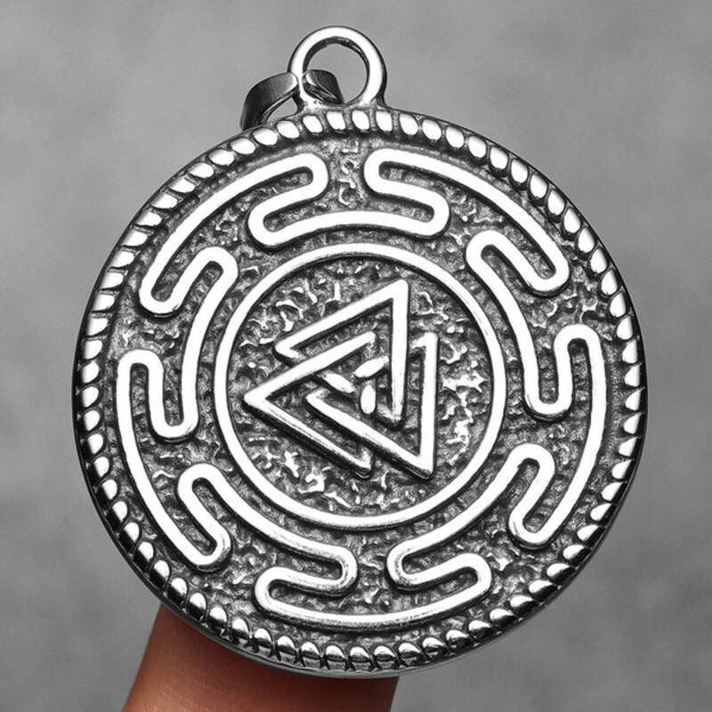 Dual Wolf Pendant Necklace, Fierce Silver Tribal Jewelry with Howling Wolves Design