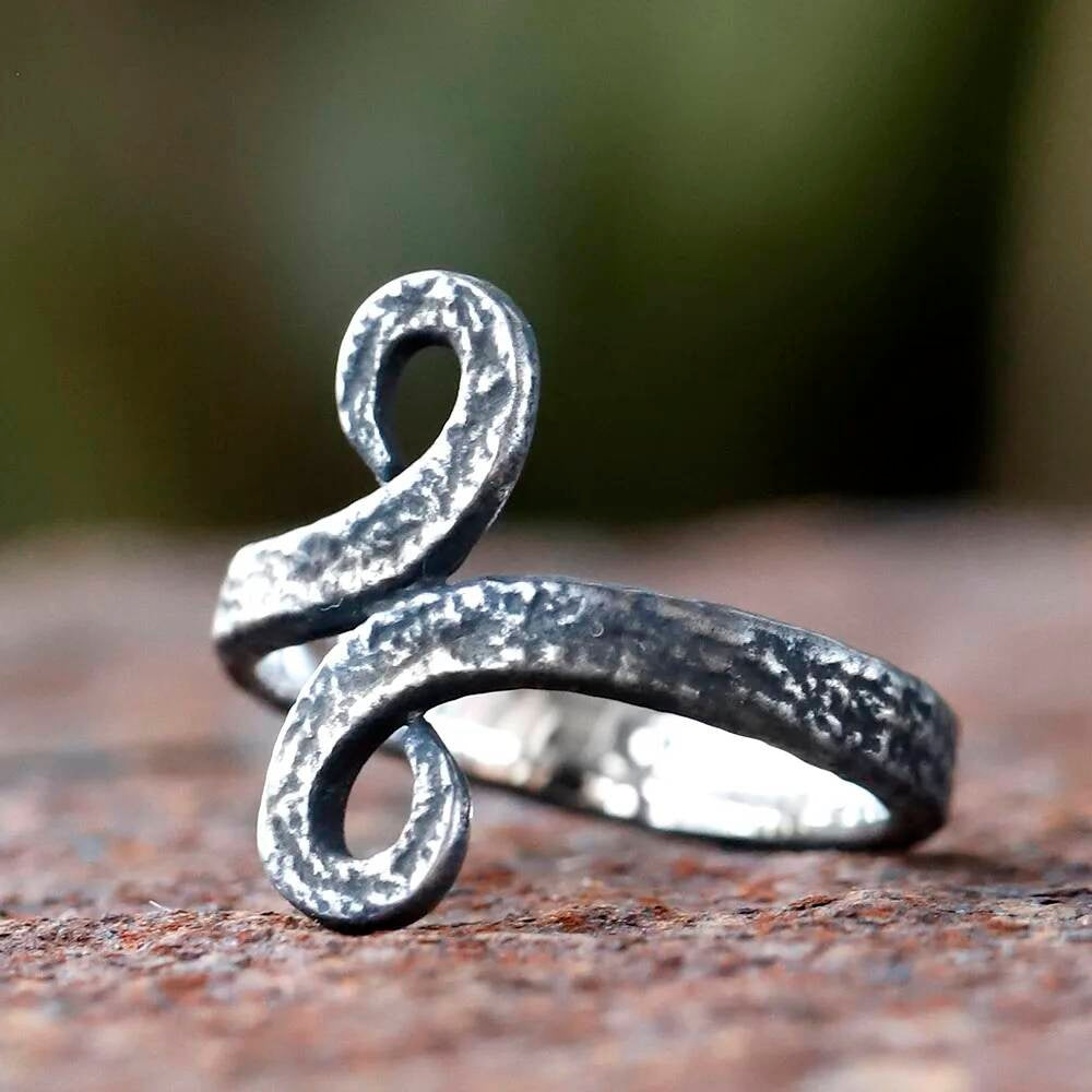 Troll Cross Amulet Ring – 316L Stainless Steel Viking Style Statement (Unisex)