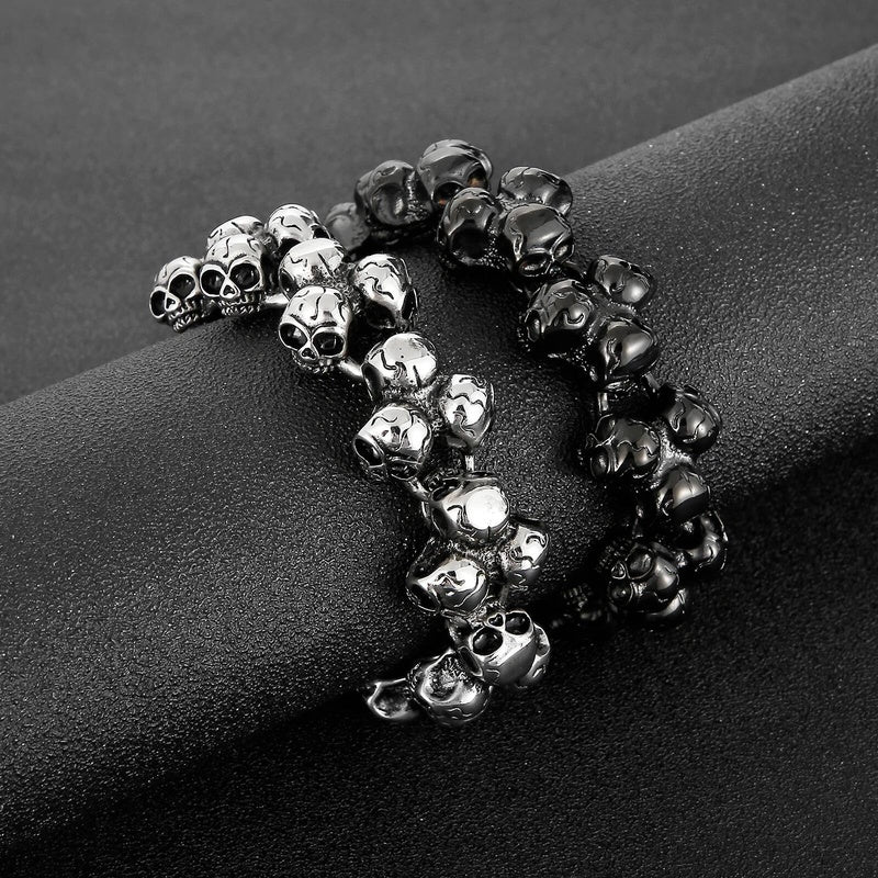 Steampunk Skeleton Bone Bracelet Men Devil Jewelry Dancing Decoration