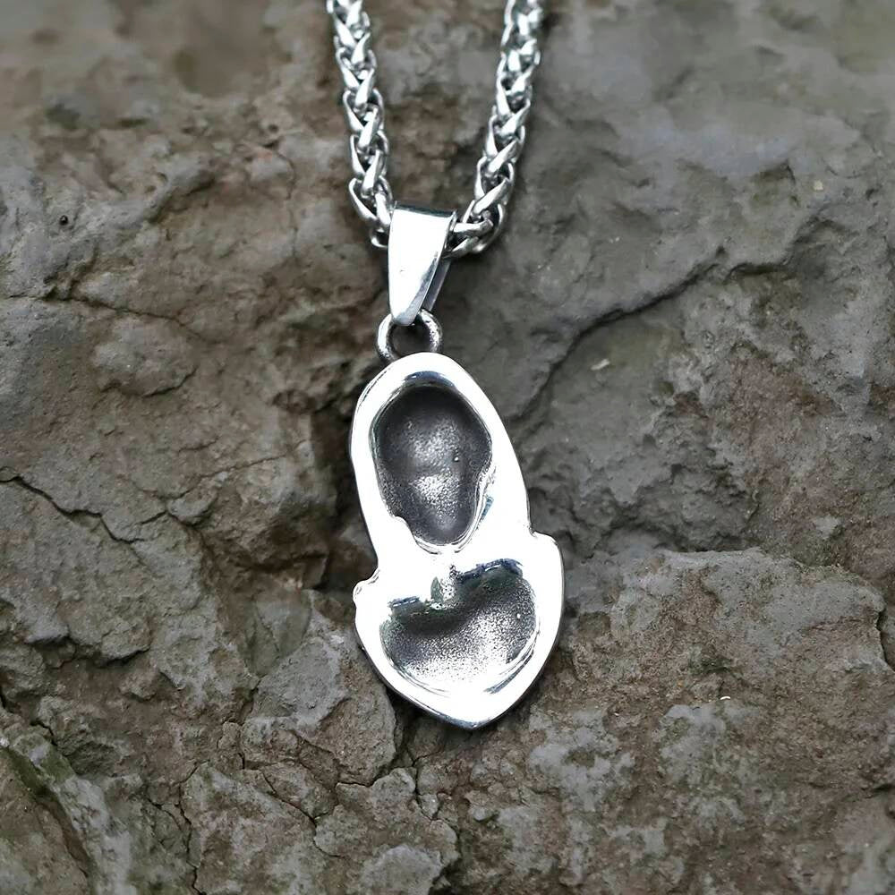 Virgin Mary Pendant Necklace – Religious Stainless Steel Vintage Jewelry