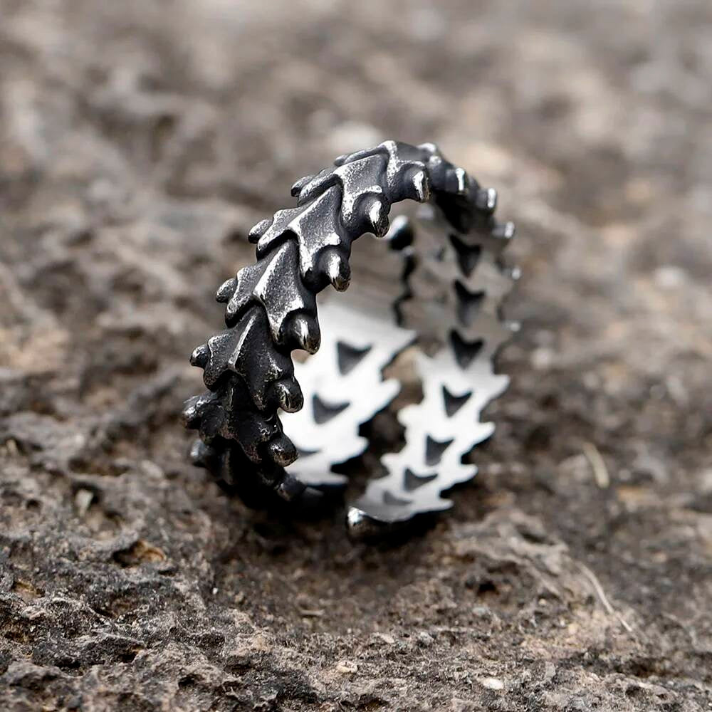 Vintage Gothic Motorcycle Skull Ring – 316L Stainless Steel Teens’ Statement Gift