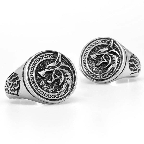 Viking Wolf Paw Ring 316L Stainless Steel Punk Jewelry for Men