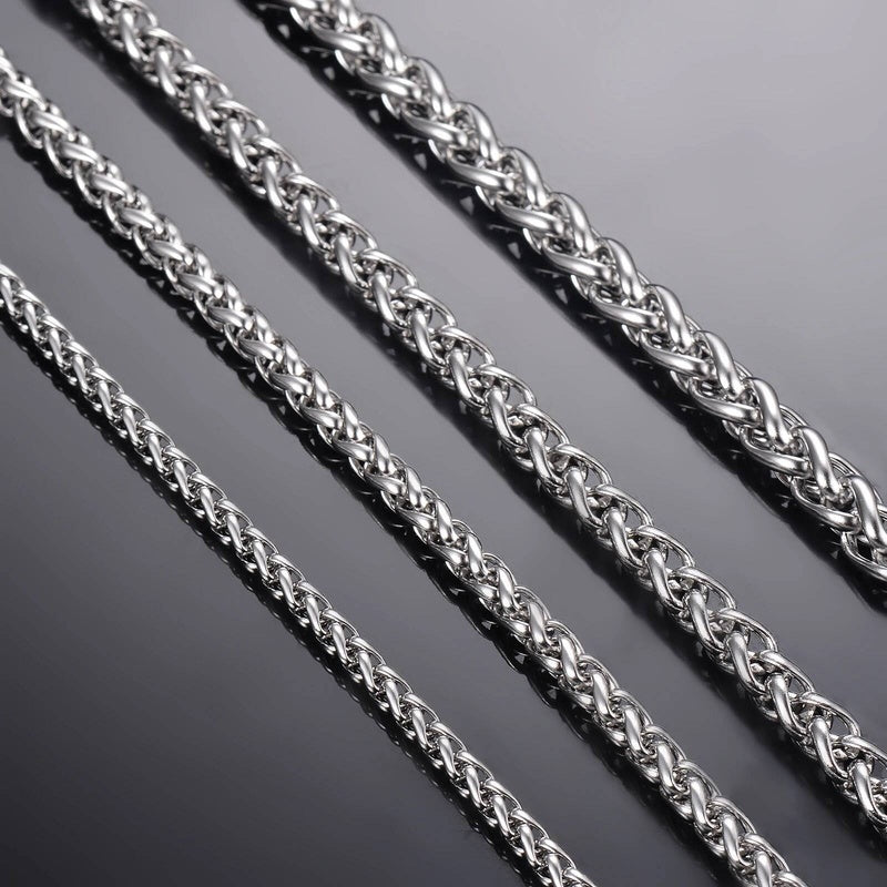 1 piece Width 2.5mm/3mm/4mm/5mm/6mm Keel Link For Men Women Stainless Steel Chain Necklace