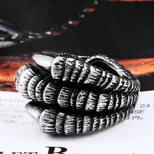 Dragon Claw Ring – 316L Stainless Steel Gothic Statement Band