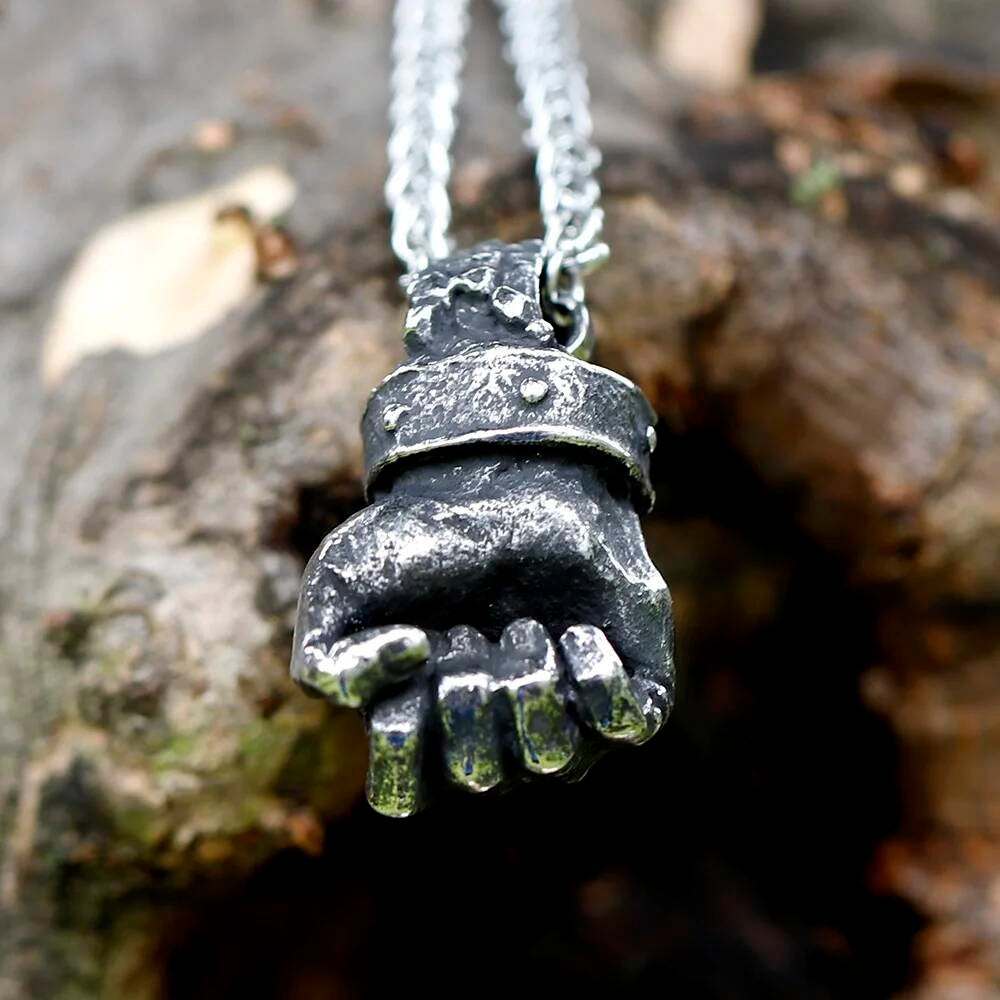 Fist Pendant with Chain – Symbol of Strength and Courage
