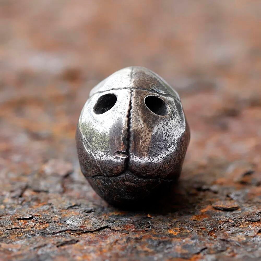 Unisex 316L Stainless Steel Skull Clavicle Pendant Necklace Gothic Hip Hop Jewelry