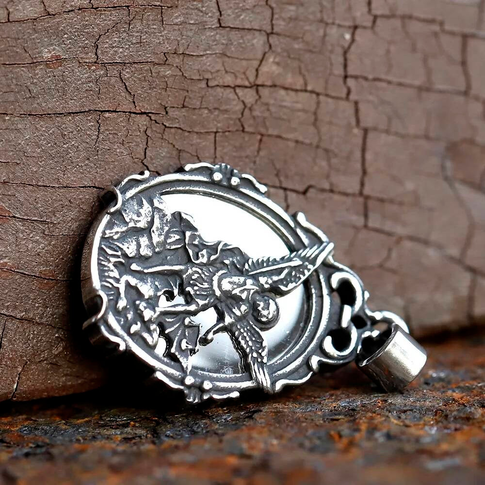 Archangel Michael Pendant – Silver Protector Necklace