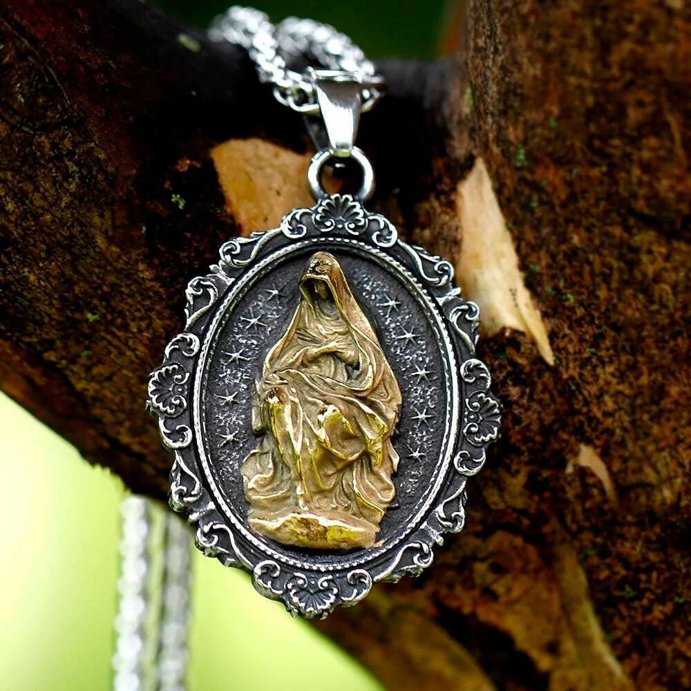 Religious Virgin Mary Pendant Necklace – Sacred Religious Jewelry