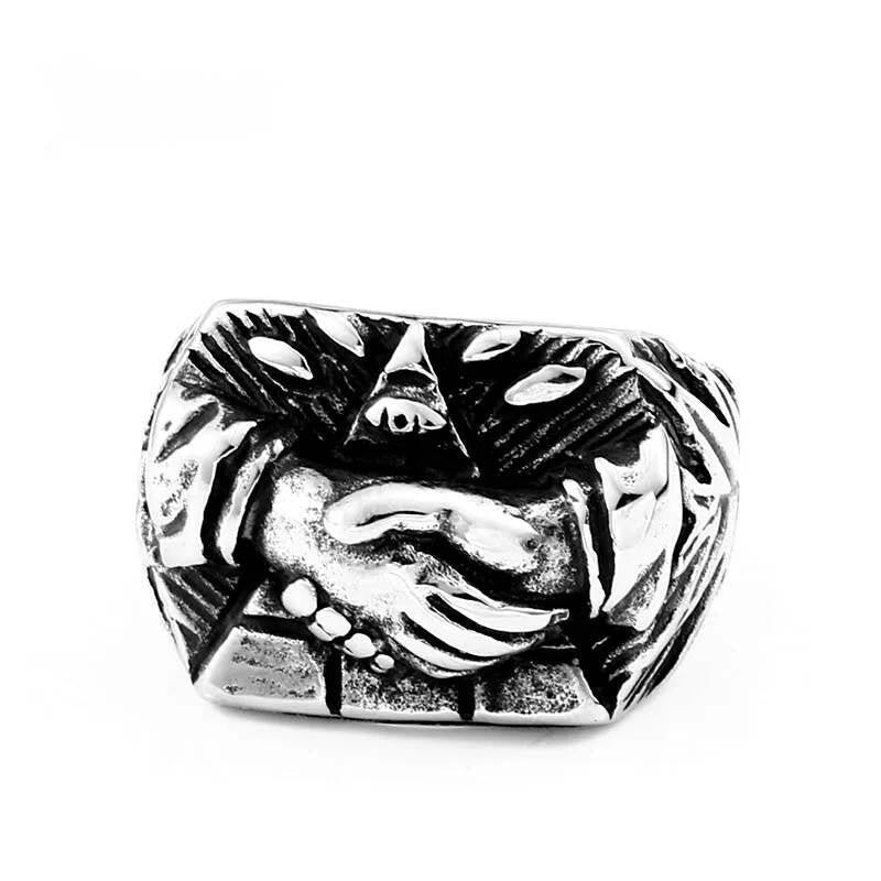 Eye Of Providenc Rings Religious Men Ring Fashion Jewelry