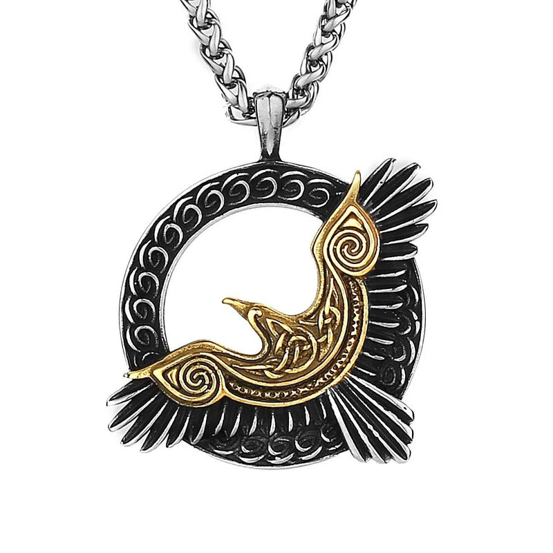 Celtic Birds of Freedom Pendant Necklace – Symbol of Transformation and Spiritual Freedom