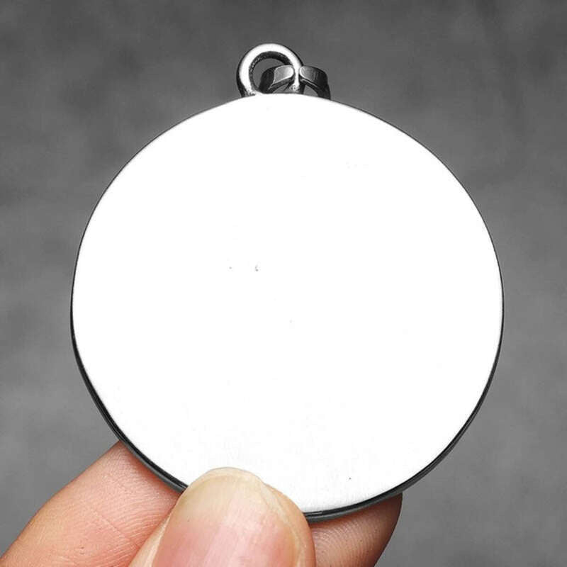 316L Stainless Steel Medusa Pendant Necklace with Red Gemstone Eyes – Greek Mythology Jewelry
