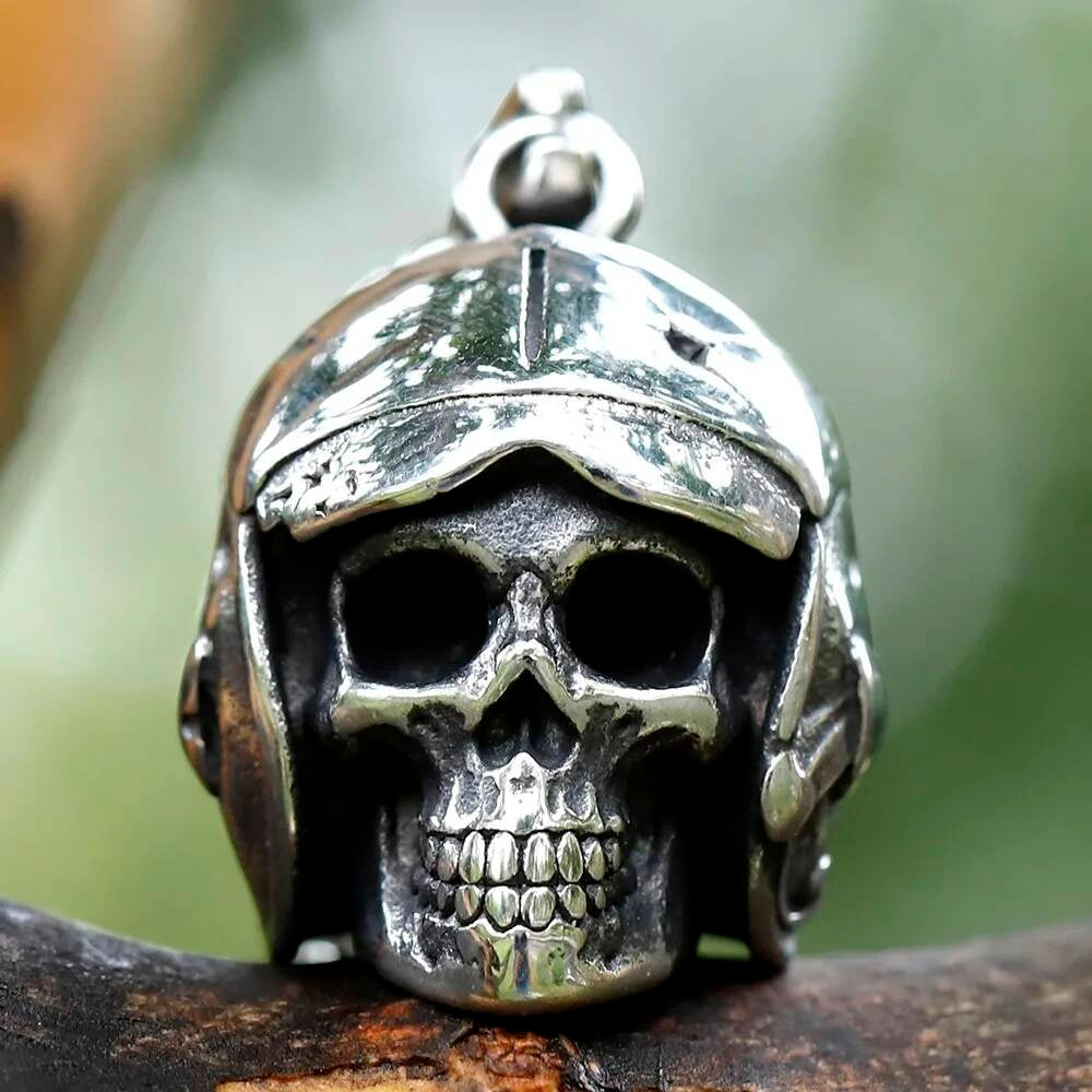 Skull Helmet Pendant – Bold, Rebellious, and Powerful