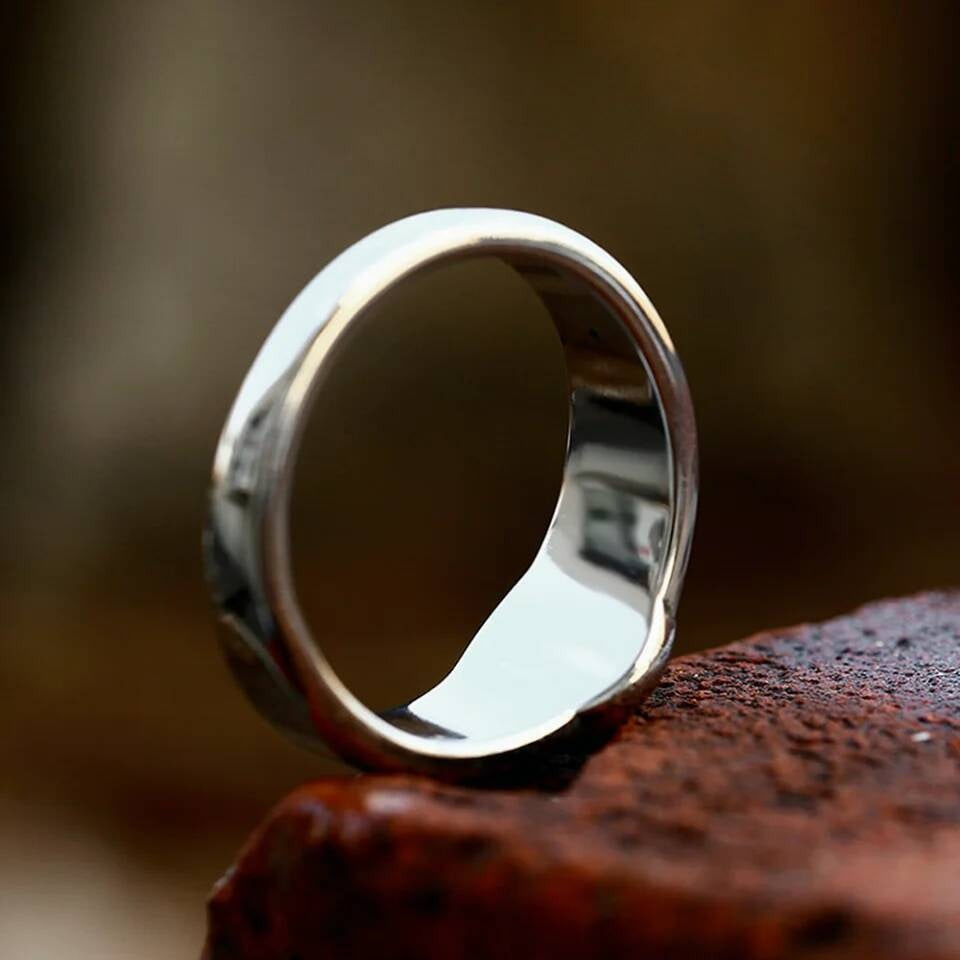 Viking Valknut Ring – 316L Stainless Steel Eternal Warrior Amulet Band