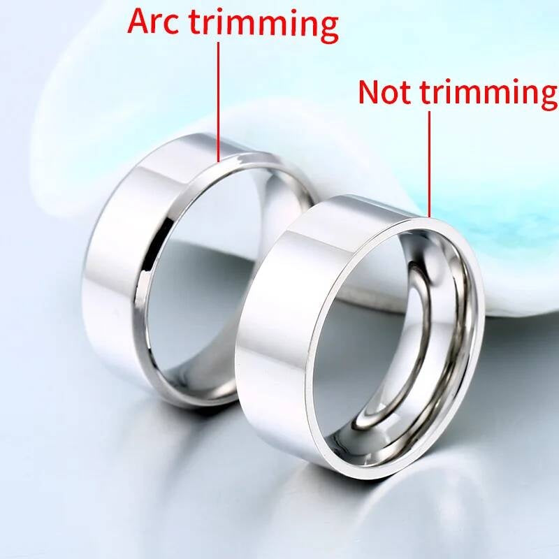 Four-Color Polished Ring - Stainless Steel Men's Fashion Jewelry in Pop Hues