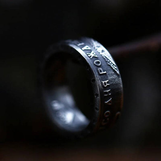 Punk Skull Stainless Steel Ring with Zircon – Vintage Biker Statement