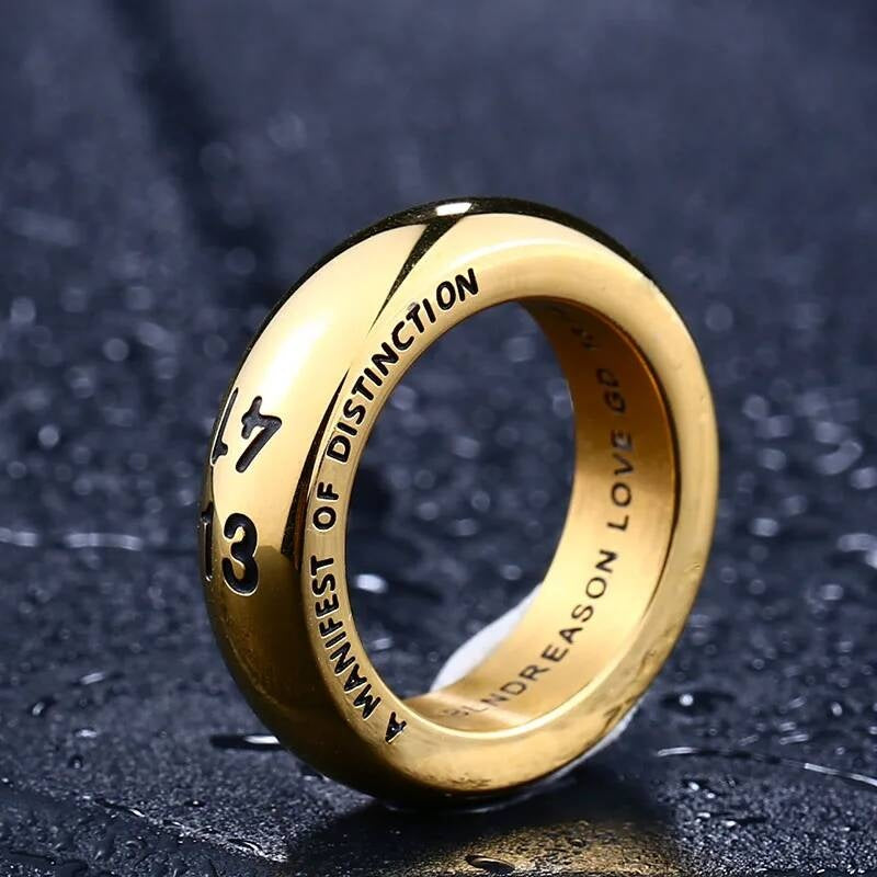 1314 Love Ring – 316L Stainless Steel Couple Band gold colour